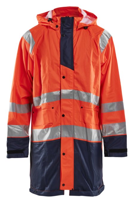 Blåkläder Regenjas High-Vis LEVEL 1 43242000 High-Vis Oranje/Marineblauw