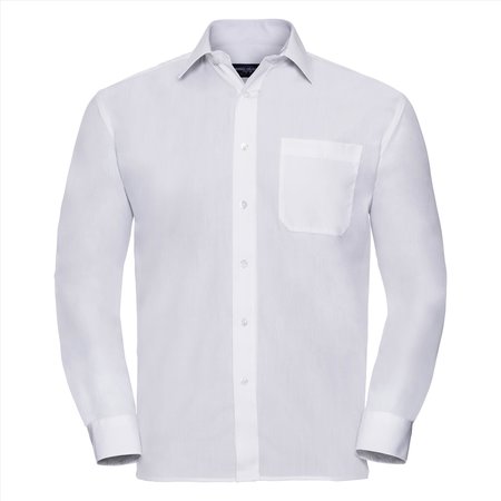 Russell Men LSL Clas. Polycot. Poplin Shirt