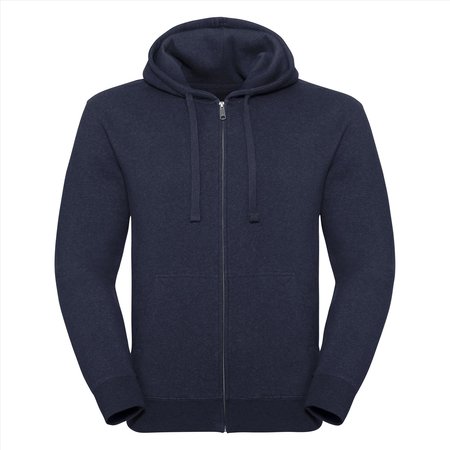 Russell Men Authentic Melange Zipped Hood Sweat