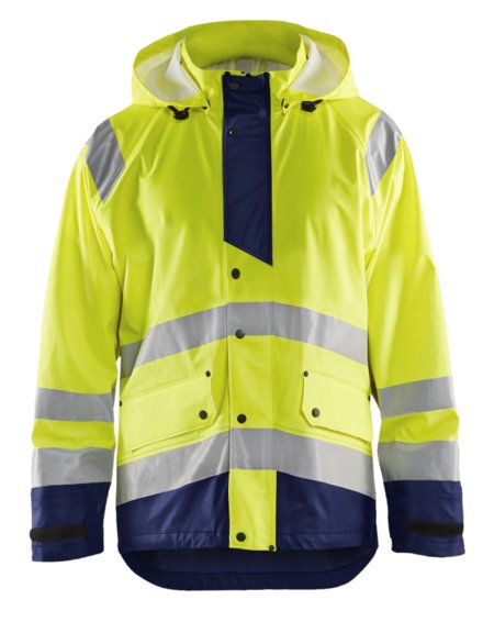 Blåkläder Regenjas High-Vis LEVEL 3 43272005 High-Vis Geel/Marineblauw