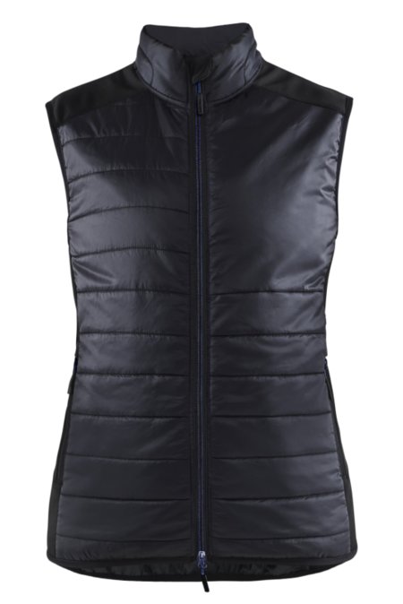 Blåkläder Dames bodywarmer gevoerd 38642030 Zwart/Donker marineblauw