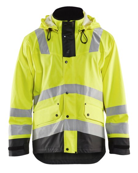 Blåkläder Regenjas gevoerd High-Vis LEVEL 2 43072003 High-Vis Geel/Zwart