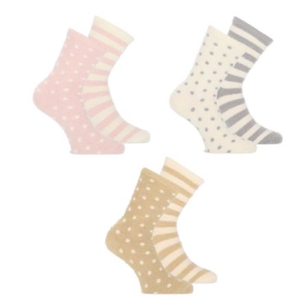 Homesocks Basset Dot Stripe 2-pack 15032