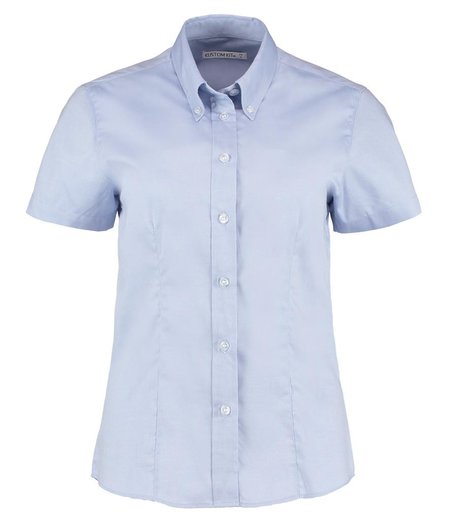 Kustom Kit - Ladies Premium Short Sleeve Tailored Oxford Shirt