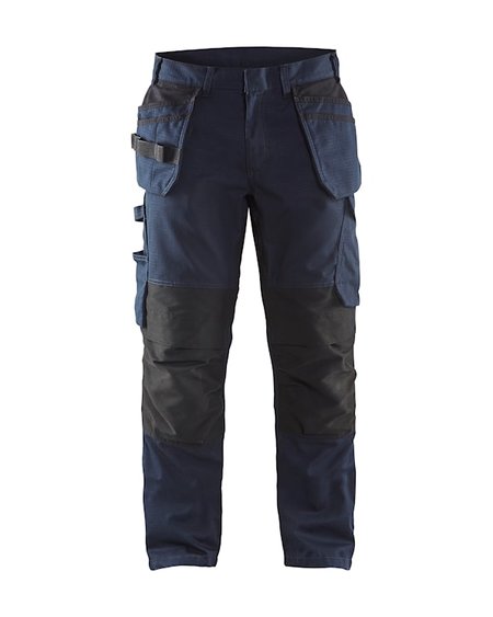 Blåkläder Service werkbroek met stretch en spijkerzakken 14961330 Donker marineblauw/Zwart