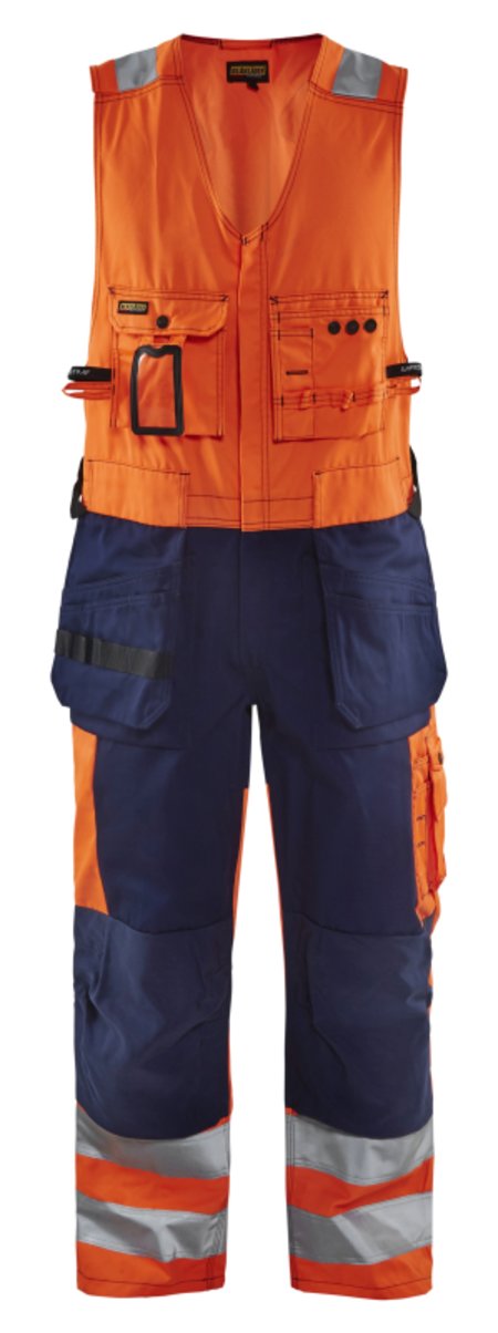 Blåkläder Amerikaanse overall High-Vis 26531804 High-Vis Oranje/Marineblauw