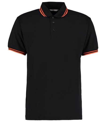 Kustom Kit - Contrast Tipped Poly/Cotton Piqué Polo Shirt