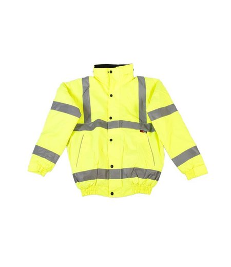 Warrior - Hi-Vis Fleece Lined Bomber Jacket