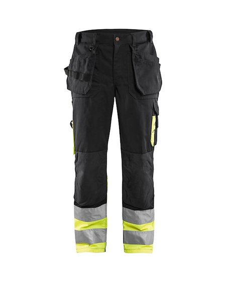 Blåkläder Werkbroek High-Vis 15291860 Zwart/High-Vis Geel