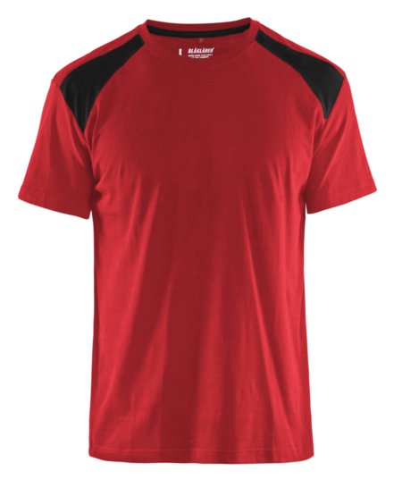 Blåkläder T-Shirt bicolour 33791042 Rood/Zwart