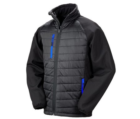 RESULT - BLACK COMPASS PADDED SOFTSHELL JACKET