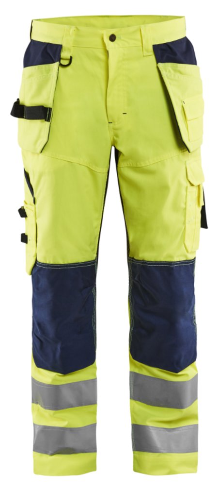 Blåkläder Werkbroek High-Vis met ventilatie 15651811 High-Vis Geel/Marineblauw