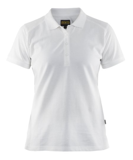 Blåkläder Dames poloshirt piqué 33901050 Wit