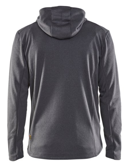 Blåkläder Hoodie met hele rits 35402533 Zwart Mêlee