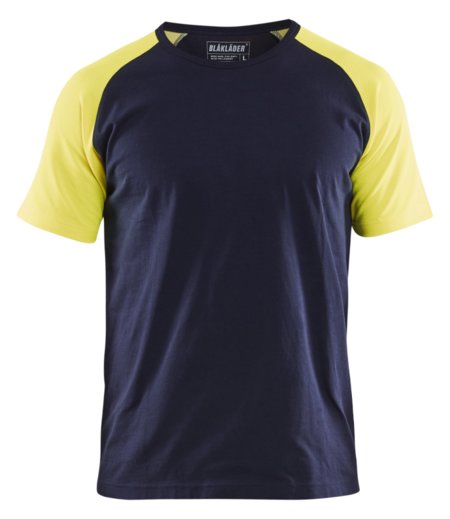 Blåkläder T-Shirt 35151030 Marine/High-Vis Geel