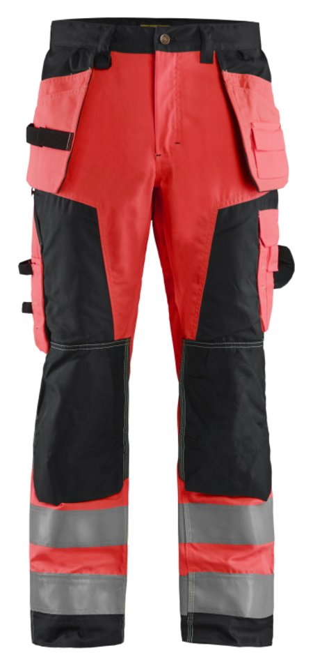 Blåkläder Werkbroek High-Vis 15681811 High-Vis Rood/Zwart