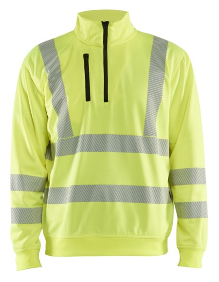 Blåkläder High-Vis Sweatshirt halve rits 35642538 High-Vis Geel