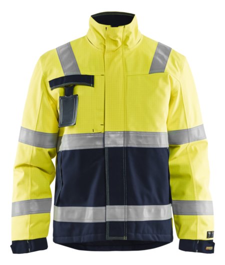 Blåkläder Multinorm Winterjas 40681530 High-Vis Geel/Marineblauw