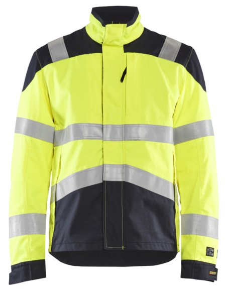 Blåkläder Multinorm jack Inherent 40891512 High-Vis Geel/Marineblauw