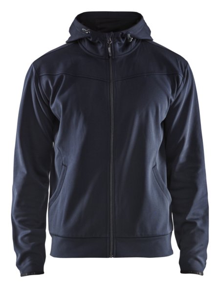 Blåkläder Hoodie met rits 33632526 Donker marineblauw/Zwart