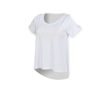 SKINNIFIT WOMEN - T-SHIRT WITH DROP TAIL