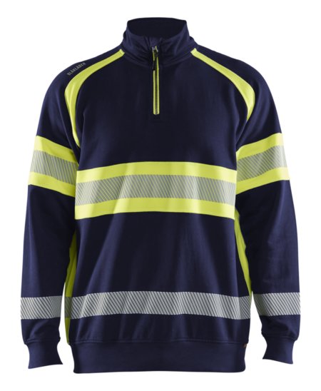 Blåkläder High-Vis Sweater 35531158 Marine/High-Vis Geel