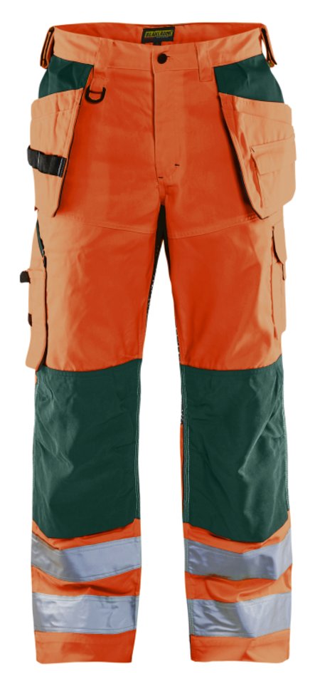 Blåkläder Werkbroek High-Vis met ventilatie 15651811 High-Vis Oranje/Groen