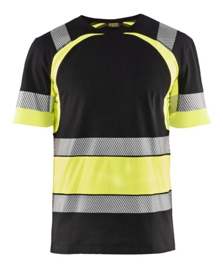 Blåkläder T-Shirt High-Vis 34211030 Zwart/High-Vis Geel