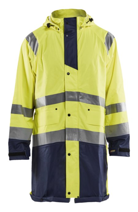 Blåkläder Regenjas High-Vis LEVEL 1 43242000 High-Vis Geel/Marineblauw