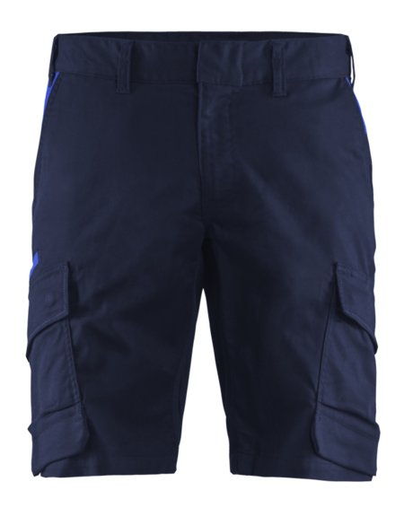 Blåkläder Industrie short met stretch 14461832 Marineblauw/Korenblauw