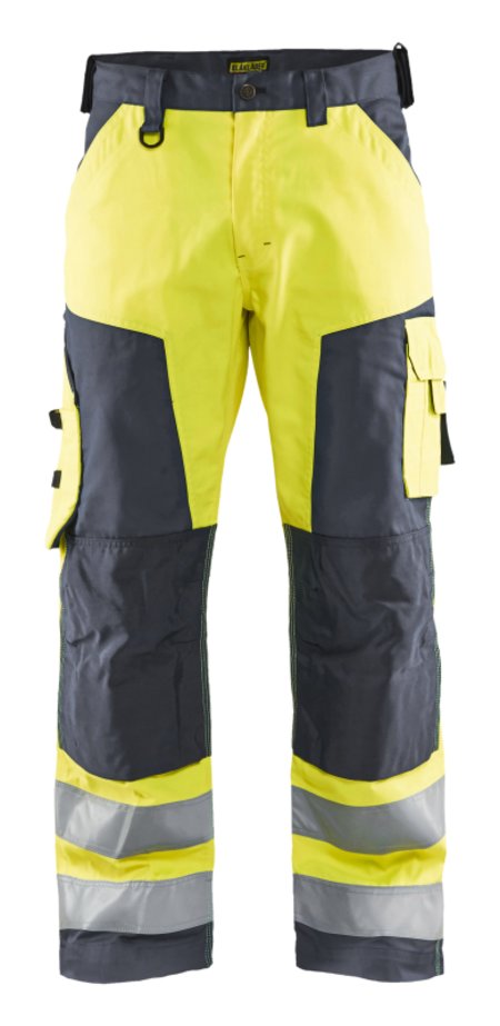 Blåkläder Werkbroek High-Vis zonder spijkerzakken 15661811 High-Vis Geel/Medium Grijs