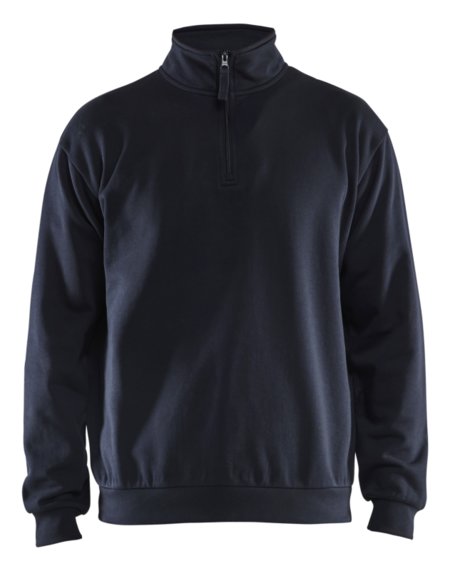 Blåkläder Sweatshirt met halve rits 35871169 Donker marineblauw