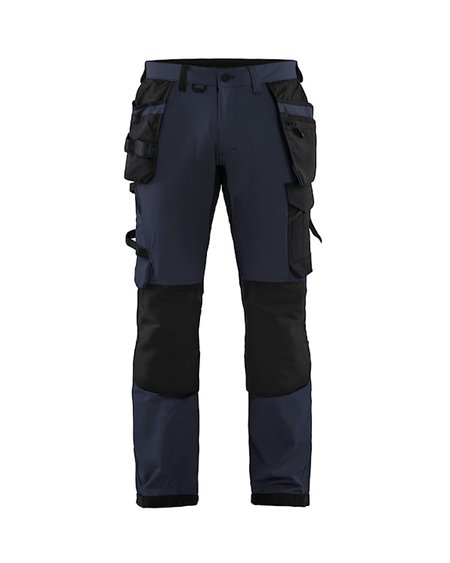 Blåkläder Werkbroek met 4-weg stretch 15221645 Donker marineblauw/Zwart