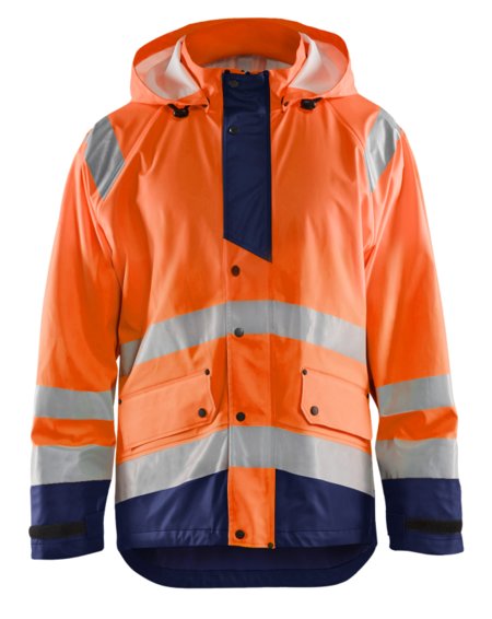 Blåkläder Regenjas High-Vis LEVEL 3 43272005 High-Vis Oranje/Marineblauw