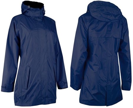 Deluxe Lange Regenjas Dames 43NL Marine/Aqua