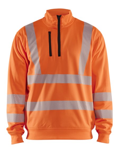 Blåkläder High-Vis Sweatshirt halve rits 35642538 High-Vis Oranje