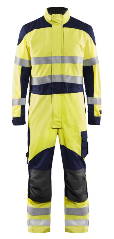 Blåkläder Multinorm Inherent overalls 60891512 High-Vis Geel/Marineblauw