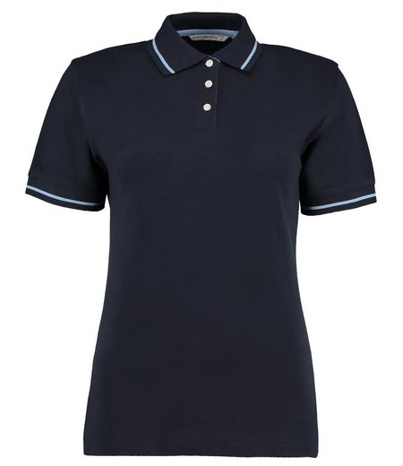 Kustom Kit - Ladies St Mellion Tipped Cotton Piqué Polo Shirt