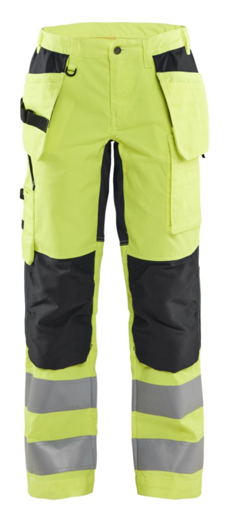 Blåkläder Dames werkbroek High-Vis met stretch 71631811 High-Vis Geel/Zwart