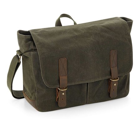 QUADRA - HERITAGE WAXED CANVAS MESSENGER