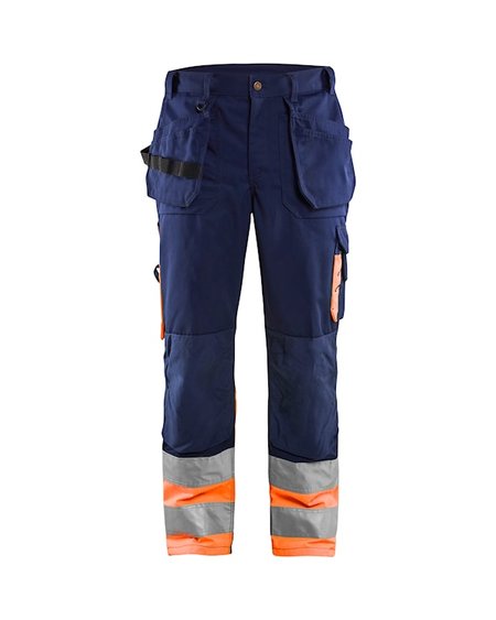 Blåkläder Werkbroek High-Vis 15291860 Marineblauw/Oranje