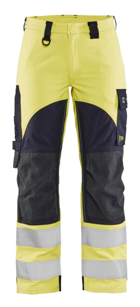 Blåkläder Multinorm Dames Werkbroek Inherent 71891512 High-Vis Geel/Marineblauw