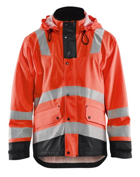 Blåkläder Regenjas High-Vis LEVEL 2 43022003 High-Vis Rood/Zwart