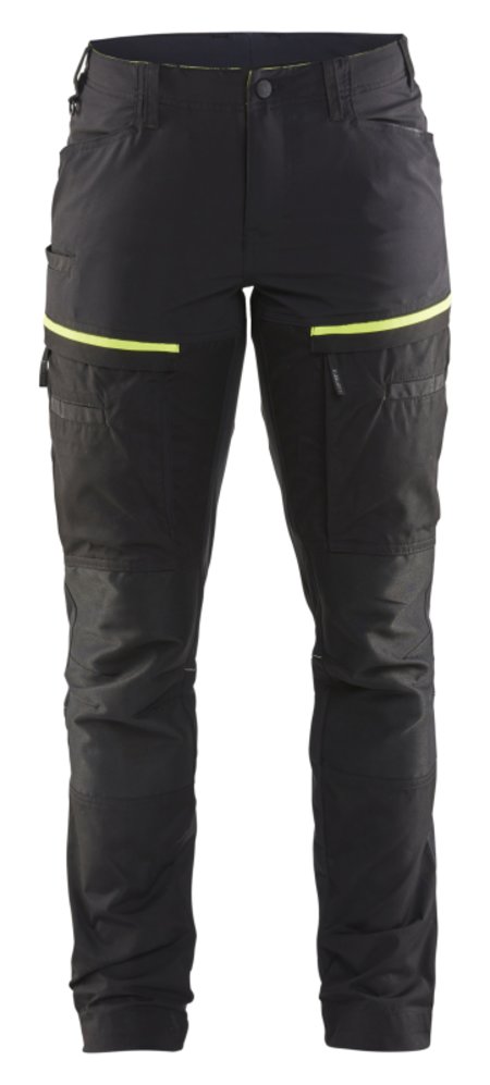 Blåkläder Servicewerkbroek met stretch voor dames 71661845 Zwart/High-Vis Geel