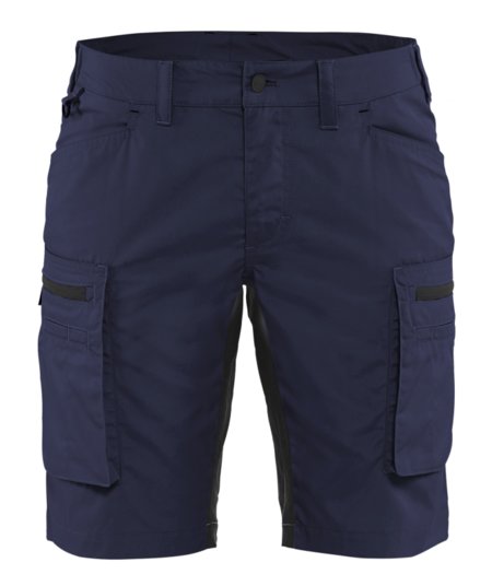 Blåkläder Dames Service Short met stretch 71491845 Marineblauw/Zwart