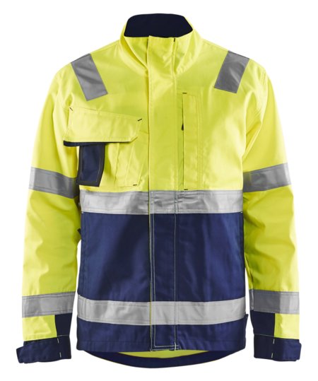 Blåkläder Jack High-Vis 40641811 High-Vis Geel/Marineblauw