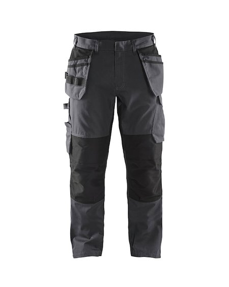 Blåkläder Service werkbroek met stretch en spijkerzakken 14961330 Medium Grijs/Zwart