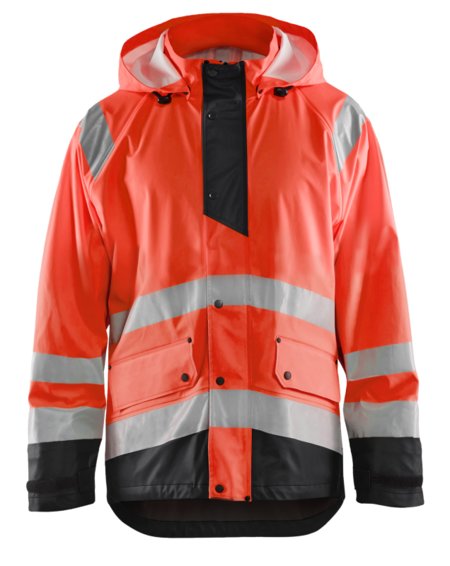 Blåkläder Regenjas High-Vis LEVEL 1 43232000 High-Vis Rood/Zwart