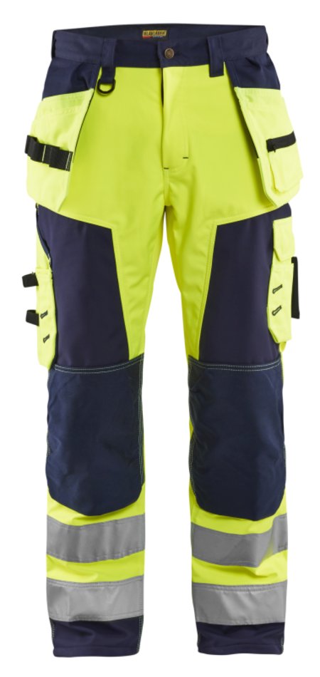 Blåkläder Werkbroek softshell High-Vis 15672517 High-Vis Geel/Marineblauw