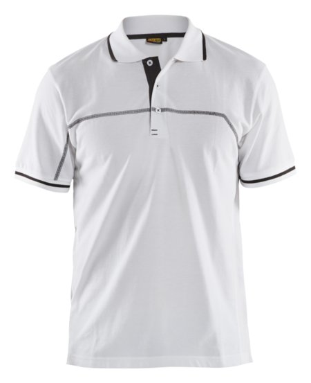 Blåkläder Poloshirt 33891050 Wit/Donkergrijs